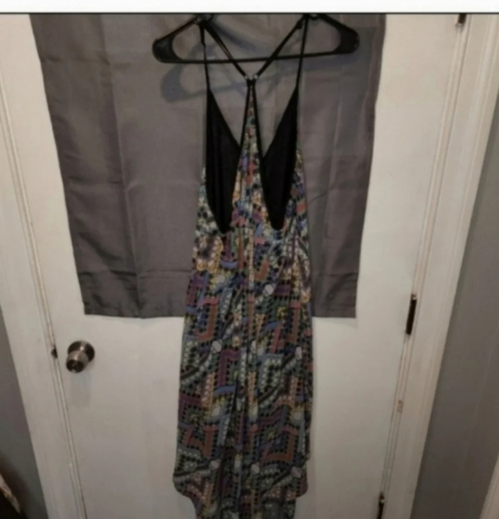 City Chic 'Prism' Print Handkerchief Hem Maxi Dress size 22 - Picture 3 of 5